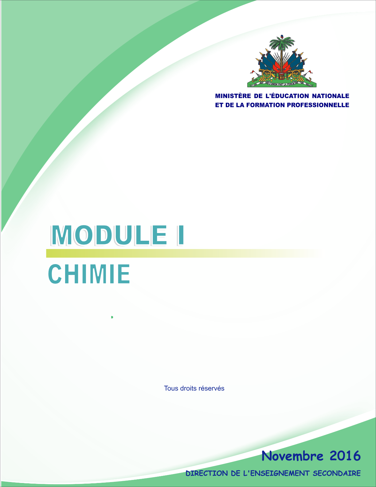 Module chimie MENFP Ns1